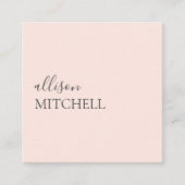 Girly Chic Professional Square Visitekaartje (Voorkant)