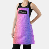 Girly Chic Rainbow Glitter Sparkle Personalized Schort (Insitu)