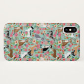 Girly Chihuahua  Floral Pattern Case-Mate iPhone Case (Achterkant (horizontaal))