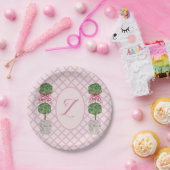 Girly Chinoiserie Ginger Jar Topiary Papieren Bordje (Feest)