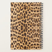 Girly chique wilde safari dier luipaard planner (Achterkant)