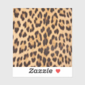 Girly chique wilde safari dier luipaard print sticker (Vel)