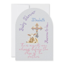 Girly Christian Grey Mauve Lam Pastel Kruis