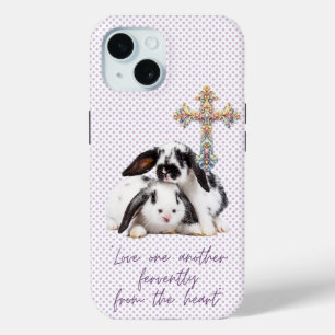 Girly Christian Grey Stippenkonijn Pastel Kruis