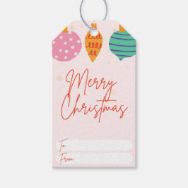 Girly Christmas Gift Label Cadeaulabel