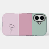 Girly Colorblock Personalized  Case-Mate iPhone Case (Achterkant (horizontaal))