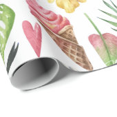 Girly Colorful Beach Relax Cadeaupapier (Rol Hoek)