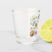 Girly Colorful Beach Relax Shot Glas (Links)