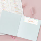 Girly Confetti Dot Custom Name Labels