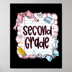 Girly Coquette Tweede Klas Terug naar School 2e Gr Poster