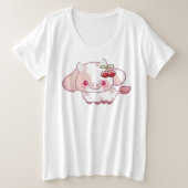 Girly Cow Cherry Cute amant Vache cadeau pour elle (Design devant)