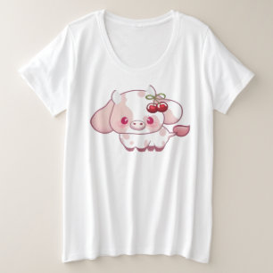 Girly Cow Cherry Cute amant Vache cadeau pour elle