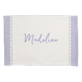 Girly Custom Lavendel & Creme Kussensloop (Voorkant)