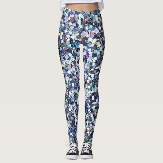 Girly Cute Colorful Glitter Leggings (Voorkant)