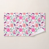Girly Cute Floral Pattern Bad Handdoek (Handdoek)