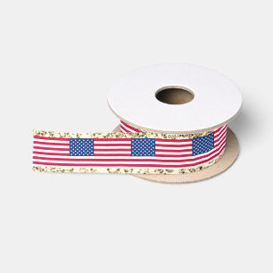 Girly Cute Fun Glitter Patriotic American USA Flag Lint
