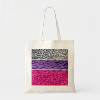 Girly Diamond Animal Print Tote Bag