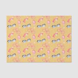 Girly Dingen (Design 37 Geel/Sinaasappel Series) Tissuepapier