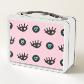 Girly Doodle: Ogen Harten Naadloos. (Achterkant)