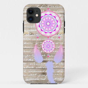Girly Dreamweaver Wood Pastel Colors iPhone 11 Hoesje
