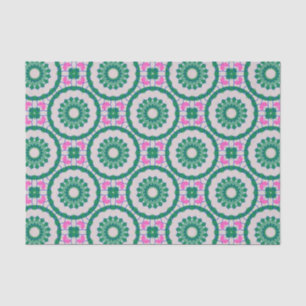 Girly Elegant Colorful Mosaic Geometric Pattern Tissuepapier