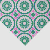 Girly Elegant Colorful Mosaic Geometric Pattern Tissuepapier (Detail)