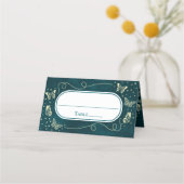 Girly Emerald Green Gold 15 jaar oude vlinders (Achterkant)