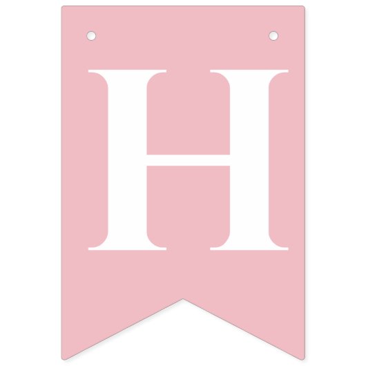 Girly en grillige roze prinses verjaardag kinderen vlaggetjes (Tweede vlag)