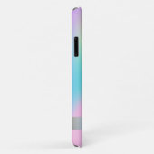 Girly Flamingo Holographic Ombre Case-Mate iPhone Case (Achterkant/rechts)