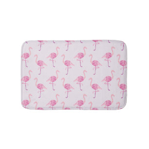 Girly Flamingo Pink Waterverf Patroon Badmat