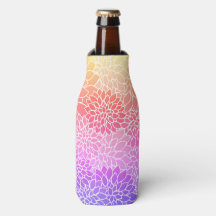 Girly Floral Design Aangepaste Fles Koeler