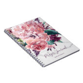 Girly Floral Marble Prayer Journal Notitieboek (Rechterzijde)