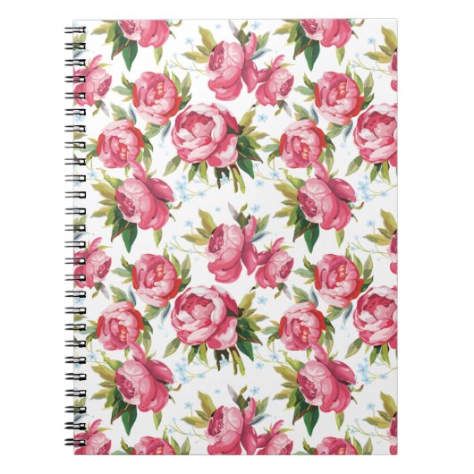Girly Floral Notitieboek (Voorkant)