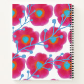 Girly Floral Waterverf Notitieboek (Achterkant)