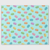 Girly  Franse Macaron Cookie Patissier Cadeaupapier (Vlak)