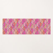 Girly Funny Pig Pattern Yogamat (Voorkant (horizontaal))