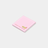 Girly Funny Therapy Pink Ice Cream Post-it® Notes (Schuin)