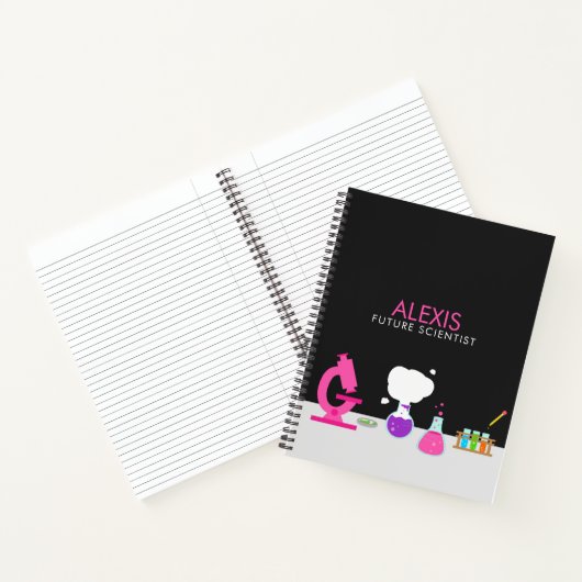 Girly Future Scientist Notitieboek (Binnen)
