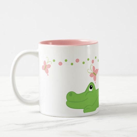 GIrly Gator Tweekleurige Koffiemok (Links)