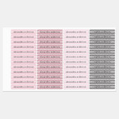 Girly Gingham Kids Name Labels (Vel)