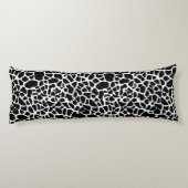 Girly Giraffe print Oranje lintje met naam Lichaamskussen (Achterkant)