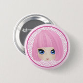 Girly Girl Marianne Mode Button (Voorkant /achterkant)