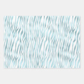 Girly Glam Aqua Blue Animal Print Inpakpapier Vel (Voorkant 2)
