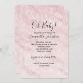 Girly Glam Blush Pink Zebra Print Kaart (Voorkant / Achterkant)