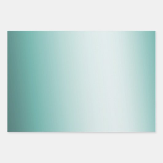 Girly Glam Gold Confetti Mint Ombre Inpakpapier Vel (Voorkant 2)