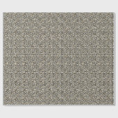 Girly Glam Gold Leopard Print Cadeaupapier (Vlak)