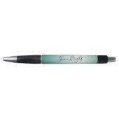 Girly Glam Gold Sparkle Confetti Mint Ombre Pen (Voorkant)