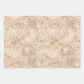 Girly Glam Goud Roze Leopard Print Inpakpapier Vel (Voorkant)