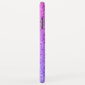 Girly Glam Ombre Paarse Glitter Sparkles Monogram Case-Mate iPhone Case (Achterkant/rechts)