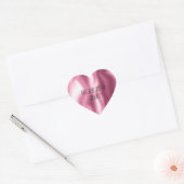 Girly Glam Pink Hart Sticker (Envelop)
